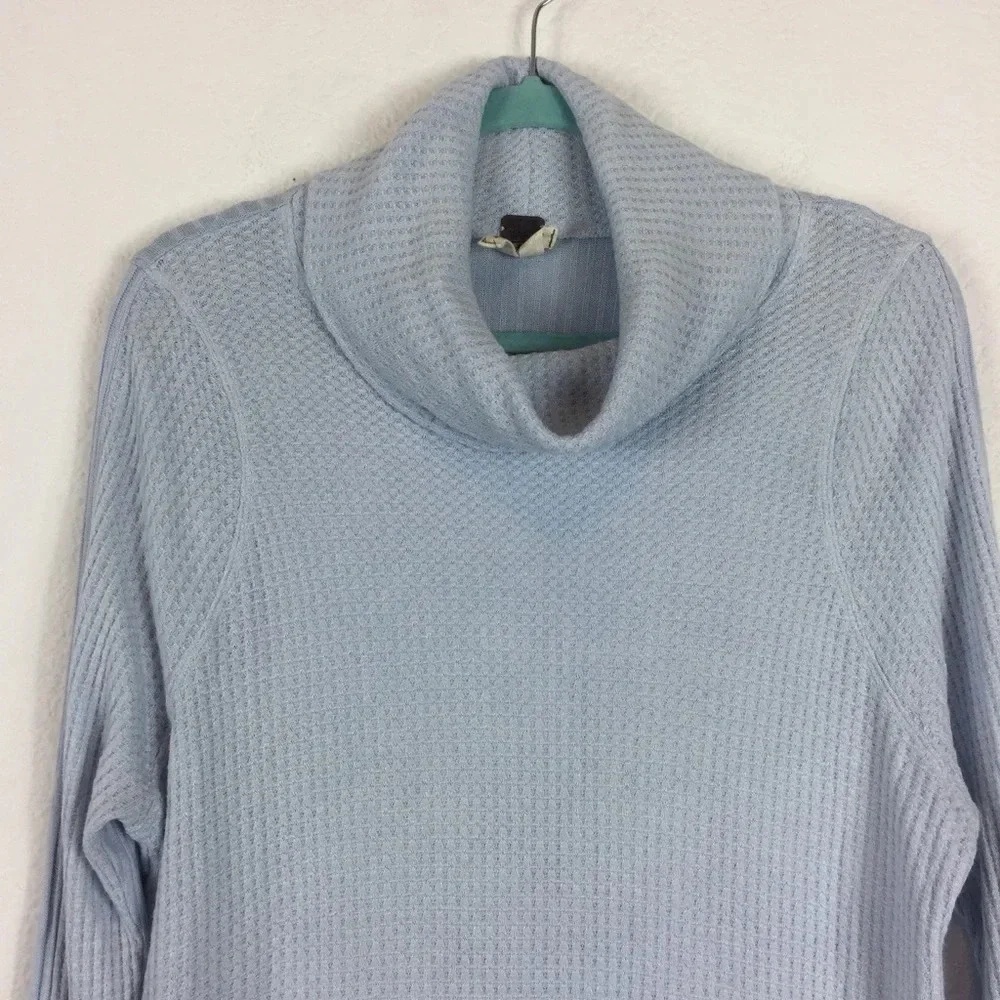 Free People Kristina Drippy Long Sleeve Thermal in Sky Blue Medium